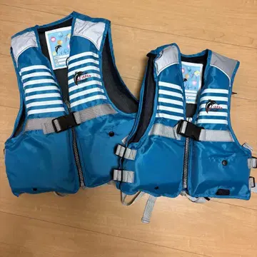 구명 조끼 낚시용 조끼 키즈 M LL 2종 세트