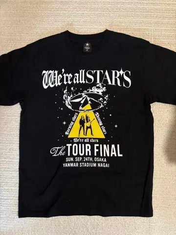 B'z Pleasure STARS 투어 파이널 T셔츠 사이즈 M
