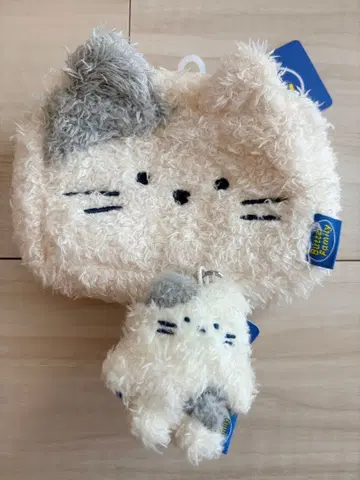 새상품 Butter Family 밀크캣 모코모코 키체인 파우치