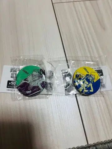 점프샵 진보초 원피스 미니 캔뱃지 가챠 조로와 우솝