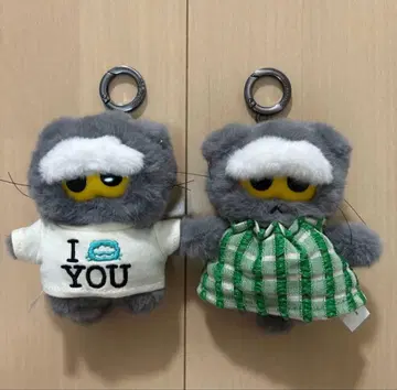 ZO&FRIENDS ZOA 랜덤 봉제 인형 키링 2개 세트