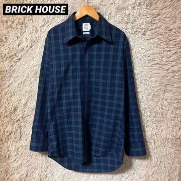 BRICK HOUSE 도쿄 셔츠 체크 셔츠 블랙워치 M84