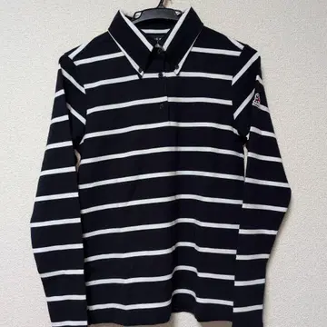 무타 마린 피케 셔츠 골프웨어 네이비 화이트 보더 프리 사이즈