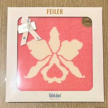 하레쿠라니 로고 손수건 페이러 핑크 x 화이트