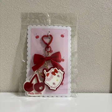 산리오 휘핑 체리 시리즈 아크릴 키링 키티