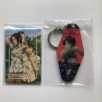 진격의 거인 엘렌 예거 한지 키링 캔뱃지