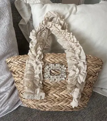 SNIDELHOME 스나이델 홈 비쥬 달린 바스켓백