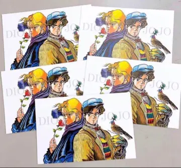 죠죠/아라키 히로히코 원화전/엽서 세트 5장 세트 (시저. 죠셉