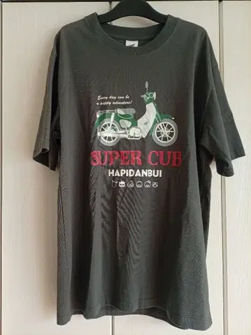 택 포함 새상품 혼다 슈퍼커브 산리오 하피단부이 콜라보 T셔츠 남성용 M