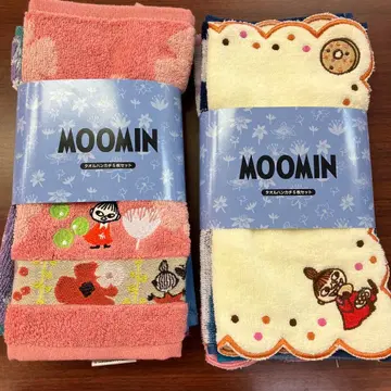 새상품 무민 타월 손수건 10장 세트