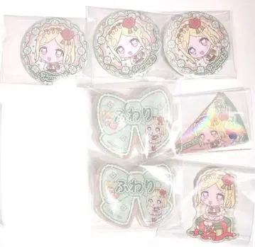 프리파라 캐릭터핀 그린풍 후와리 캔뱃지 스티커