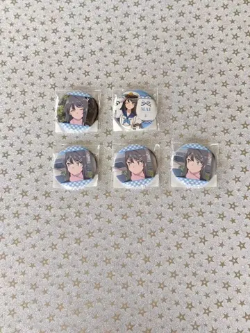 청춘 돼지 녀석 DMM 스크래치 사쿠라지마 마이 캔뱃지 5개 세트