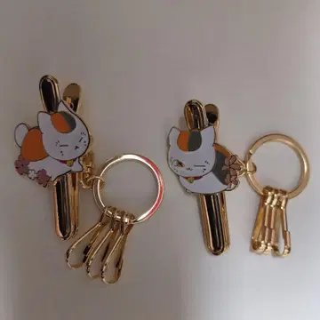 나츠메 우인장 냥코센세 시마무라 백인 클립 2개 세트 미사용