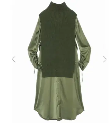 AMERI VEST LAYERED SHIRT DRESS