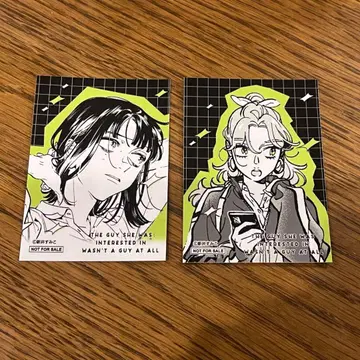 신경 쓰이는 사람이 남자가 아니었다 마즐 POP UP 특전 스티커 2종