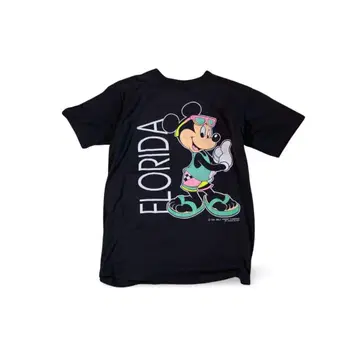 90's VELVA SHEEN DISNY 미키마우스 티셔츠 블랙 M