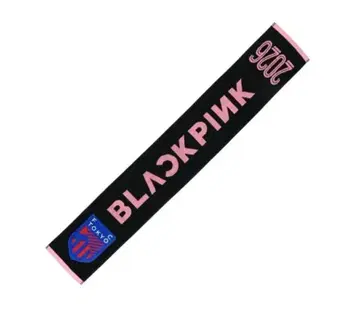 FC 도쿄 x BLACKPINK 자카드 타월 머플러 블랙