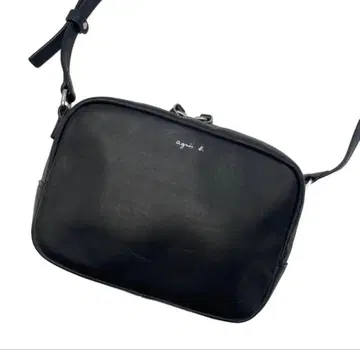 새상품급 agnes b. 가죽 숄더백 작고 귀여운 크로스바디 블랙