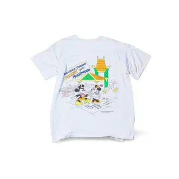 80's 디즈니 T셔츠 MICKEY&MINEY XL