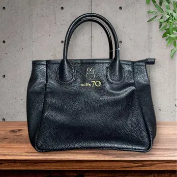 택 포함 새상품 미피 미피 70주년 핸드백 숄더 블랙
