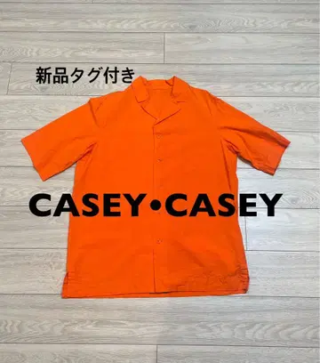 새상품 택 포함 CASEY CASEY 반팔 오렌지 셔츠