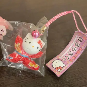 헤이세이 레트로 키티 고장 키티 사루보보 스트랩 마스코트 당시 물건
