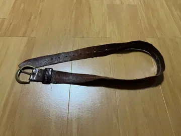 빈티지 가죽 벨트 브라운