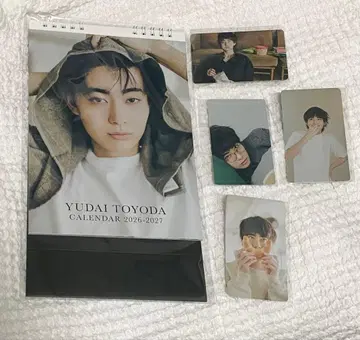 토요타 유다이 달력 2026-2027 트레이딩 카드 4장 세트