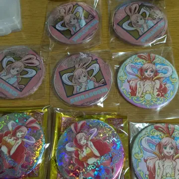 원피스 굿즈 캔뱃지 샤인 월드 시라호시 공주 유니버설 8개 세트