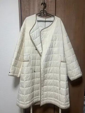 ADAM ET ROPE 퀼팅 자켓 아이보리