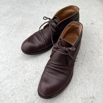 미스터 올리브 방수 발수 슈링크 가죽 처카 부츠 천연 가죽 브라운