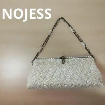 NOJESS 노제스 비즈 파티 백 라이트 베이지 펄 결혼식