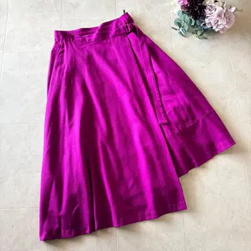 NO.2-129 ANAYI 랩스커트 모 소재 핑크 38