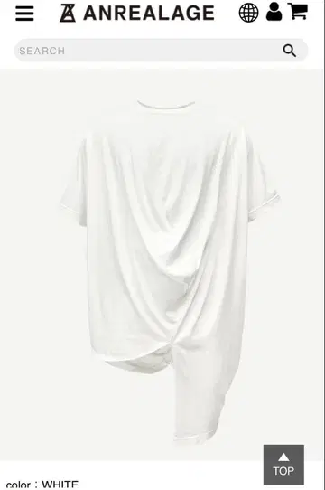 ANREALAGE 볼 T셔츠 사이즈 48