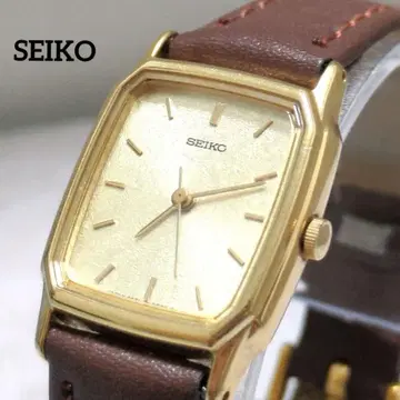 SEIKO 올드 세이코 여성용 손목시계 스퀘어 작동품