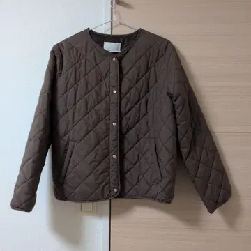 anySiS 브라운 퀼팅 자켓