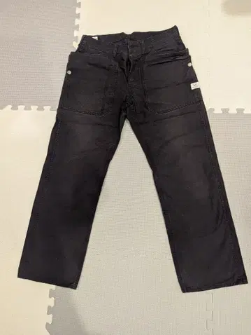 SASSAFRAS 사사프라스 폴 리프 팬츠 네이비 립스탑 L