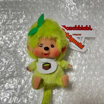 말차 몬치치 얼굴 큰 SS 키체인 봉제 인형 세키구치 브라운