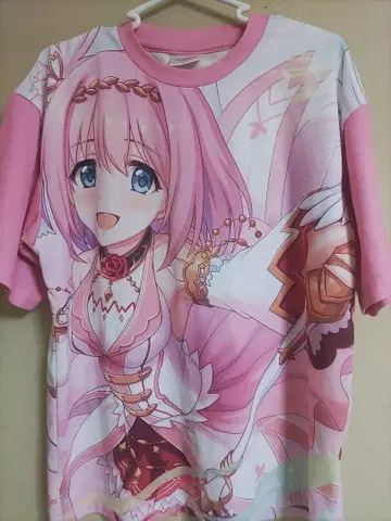 프린세스 커넥트 Re:Dive 풀 그래픽 T셔츠 유이 L 사이즈