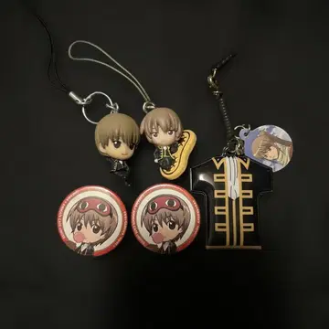 은혼 오키타 캔뱃지 스트랩 이어폰잭 일괄