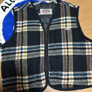 DONOVAN 체크 무늬 플리스 베스트 ANY SIZE