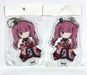 사신짱 드롭킥 하나조노 유리네 기모노 아크릴 키링 2개