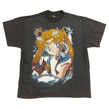 세일러문 T셔츠 다크 그레이 XL 빅 프린트