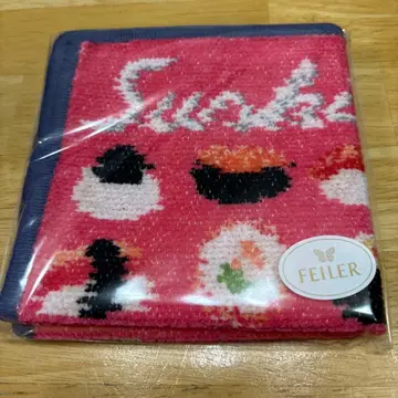 페이러 JAL 국제선 기내 한정판 스시 핑크 타월 손수건