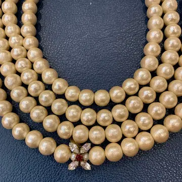 쁘띠 로브 노아 코튼 펄 롱 목걸이 한 줄 200cm