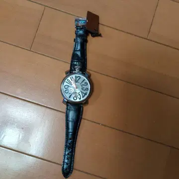 GaGa 수동 와인딩 아날로그 시계 실버/블랙