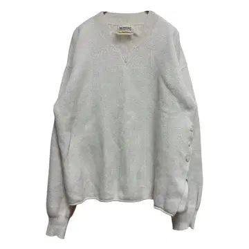 빔즈 보이 화이트 V넥 긴팔 니트