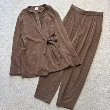 ROKU 6 로쿠 유나이티드 애로우즈 스트라이프 자켓 팬츠 셋업