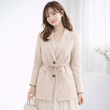 FRAY I.D 리오셀 테일러드 자켓 베이지 새상품급 허리끈 S