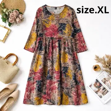 24 새상품급 빅 사이즈 SHEIN 아트 원피스